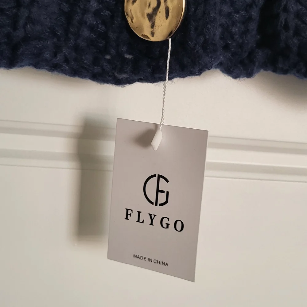 Navy Blue Sweater Vest - Picture 2 of 6